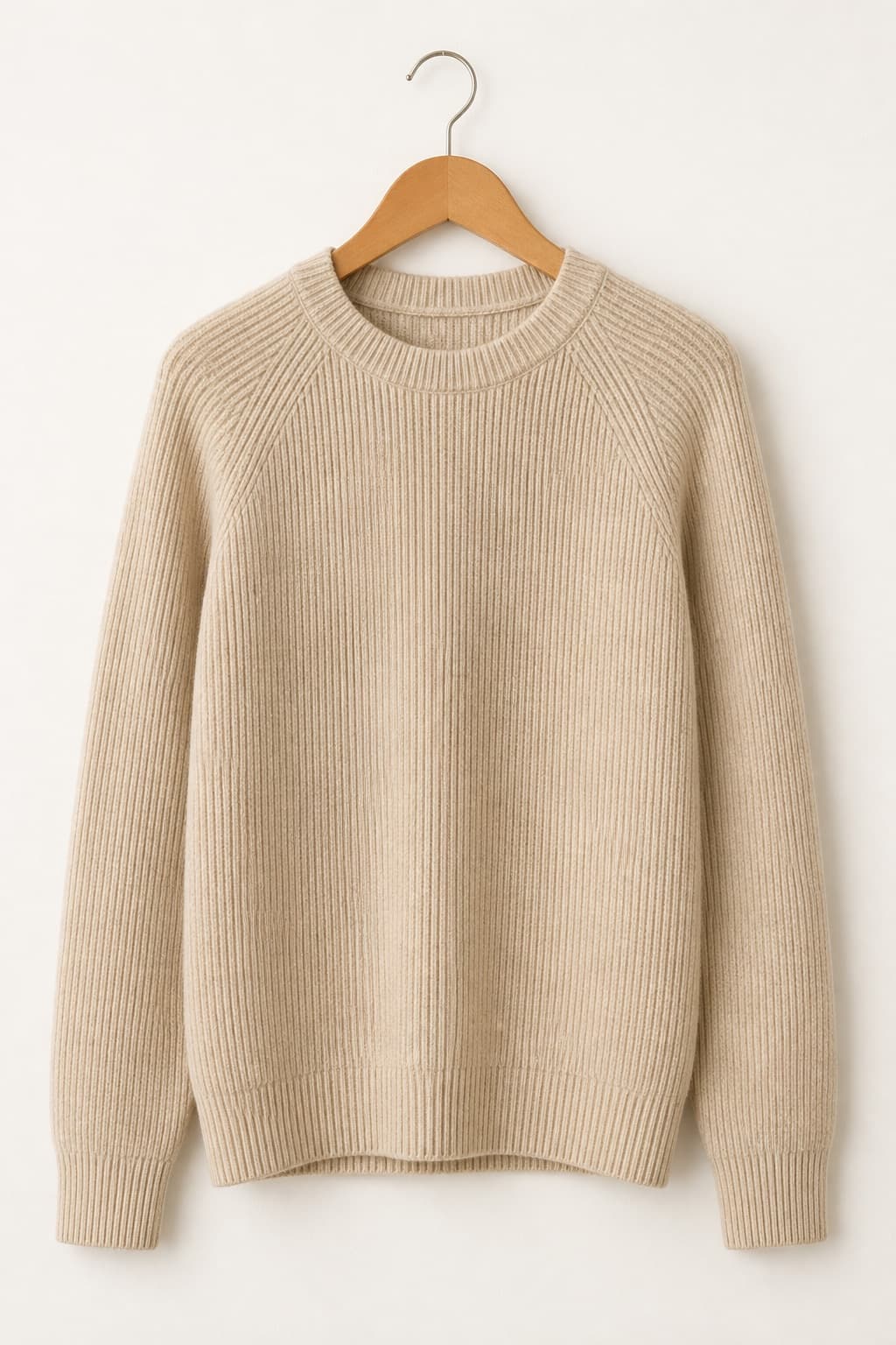Nordic Merino Crew trui op een productpagina van een modewebshop